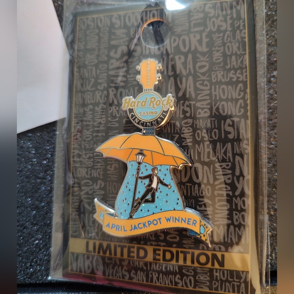 Hard Rock Cincinnati Limited Edition Jackpot Pin April 2022